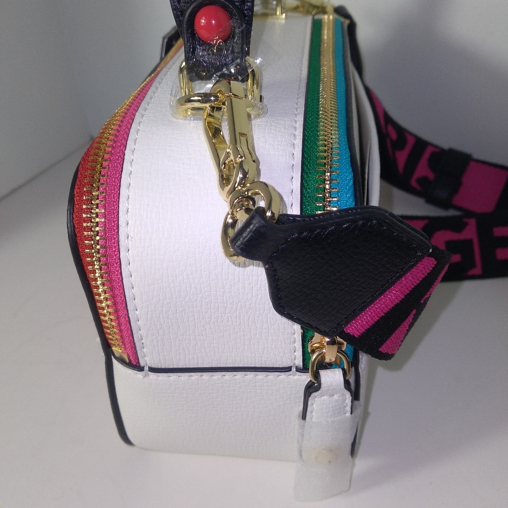 Bar III & Karl Lagerfeld MultiColor Metallic Beaded Caged Sandals,Camera Bag Set - Picture 11 of 16